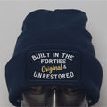 Humorous Born in the 40's to 90's +  Beechfield Quality Warm Winter Beanie Hat