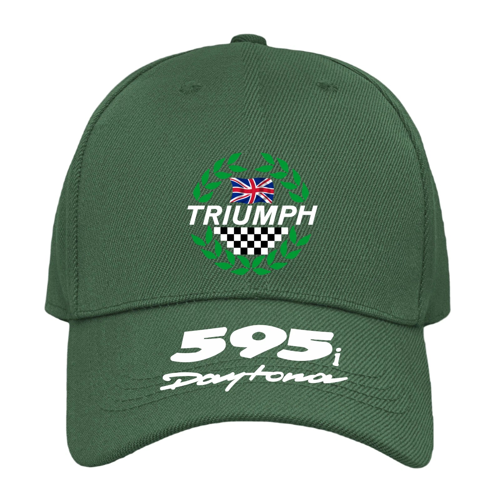 Retro Classic Triumph Daytona 595i Motorcycle Peak Logo Biker Baseball Cap