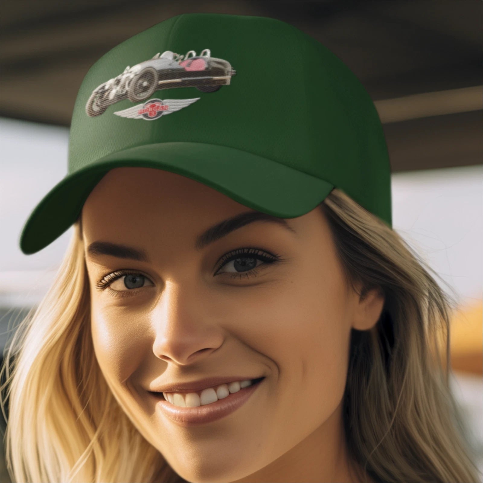 Retro Vintage Classic  Morgan three Wheeler Sports Car Logo Biker Baseball Cap