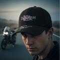 Signature Apparel - retro-classic-vintage-triumph-tiger-motorcycle-peak-logo-biker-baseball-cap