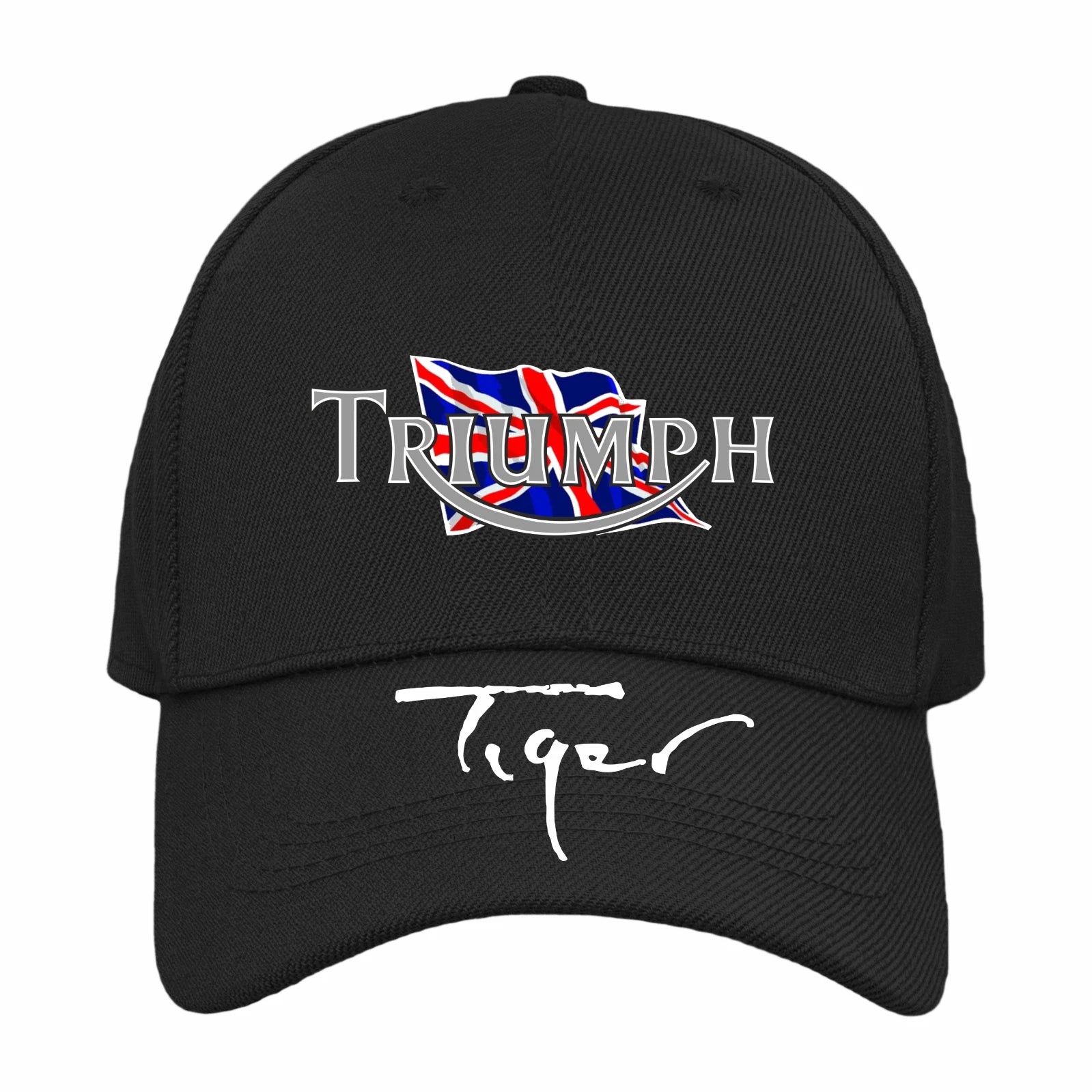 Retro Classic Vintage Triumph Tiger Motorcycle Peak Logo Biker Baseball Cap