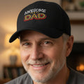 Signature Apparel - fathers-day-dads-day-awesome-dad-premium-quality-baseball-cap