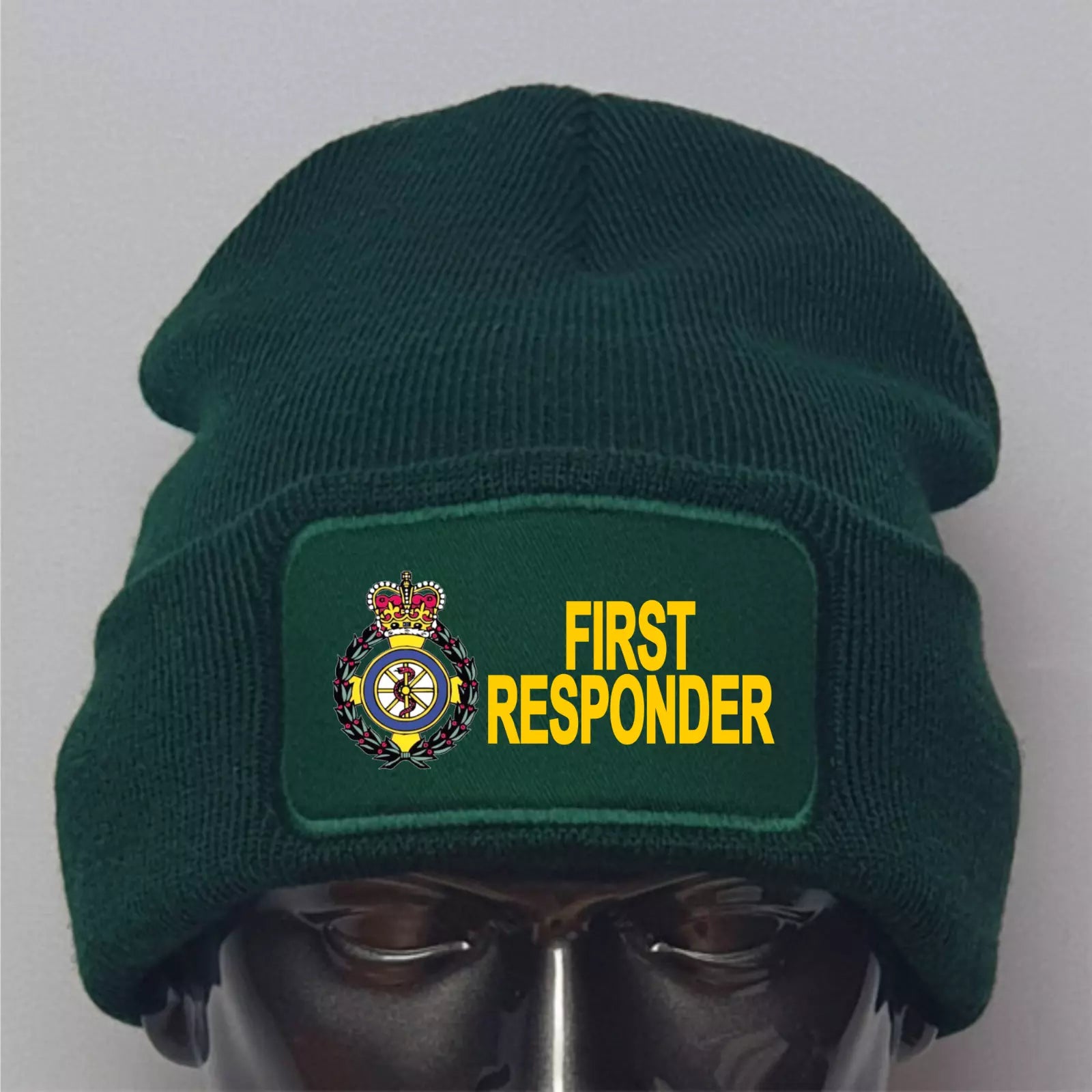 New Custom Text & Ensign Ambulance Emergency Services Premium Quality Beanie