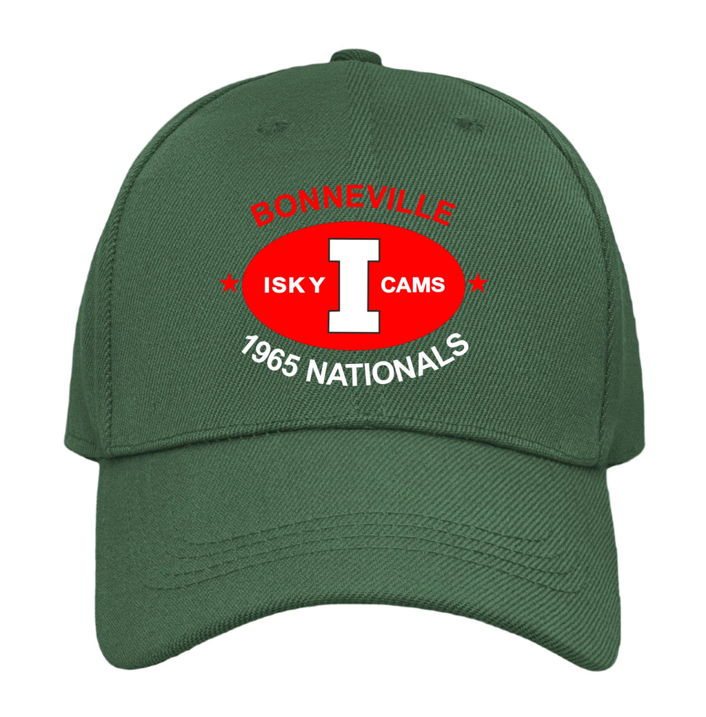 Retro Classic 1965 iSKY Cams Bonneville Flats Motorcycle Logo Biker Baseball Cap