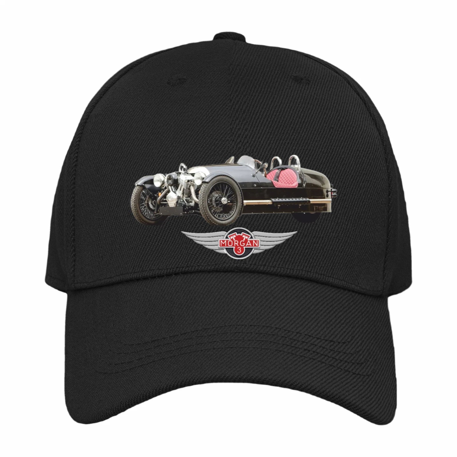 Retro Vintage Classic  Morgan three Wheeler Sports Car Logo Biker Baseball Cap