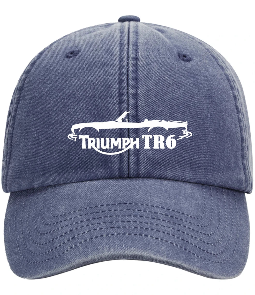 Retro Vintage Motoring Triumph TR6 Premium Vintage Low Profile Baseball Cap