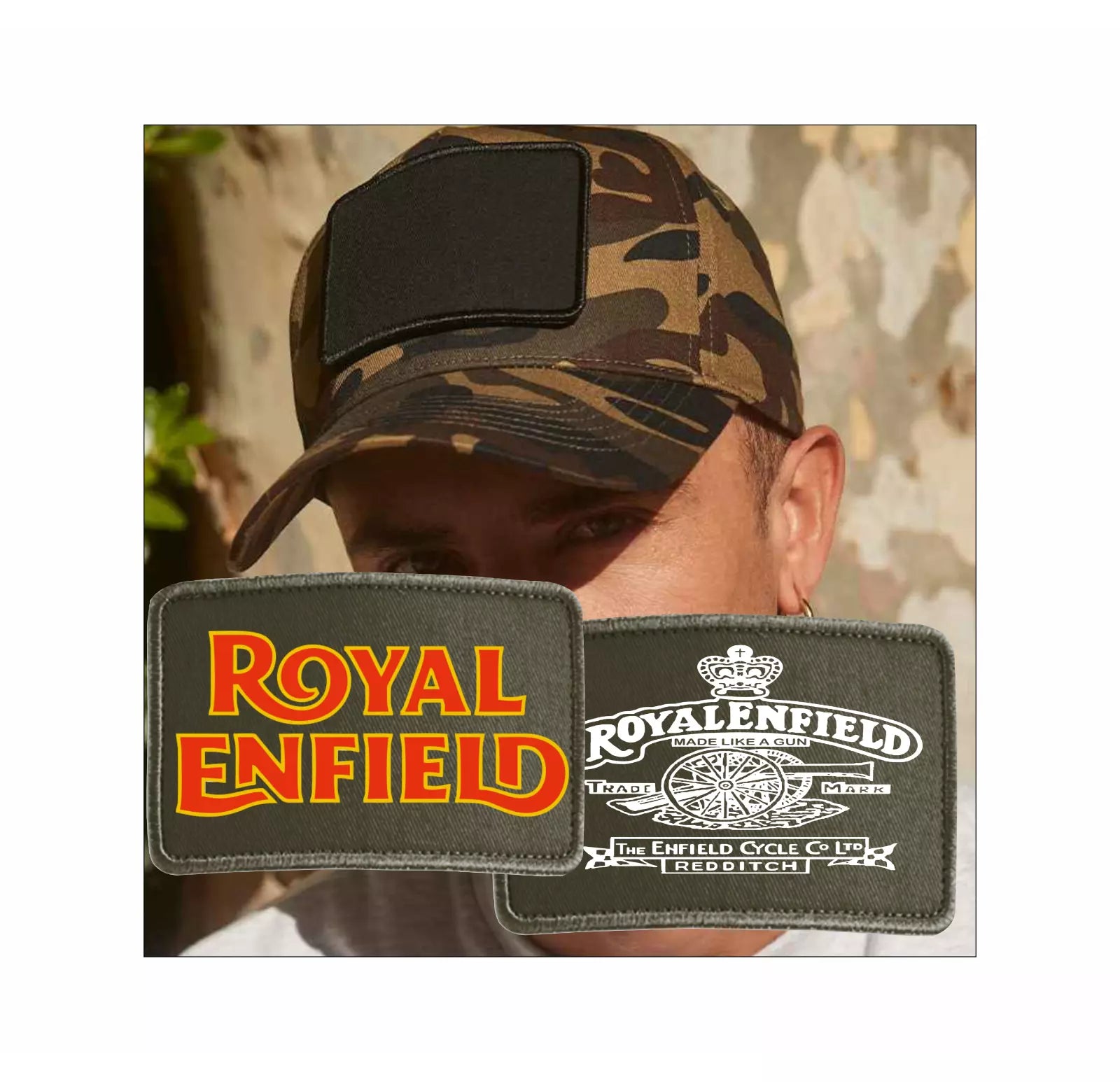 Interchangeable Royal Enfield Motorcycle Biker Logo Premium Quality Baseball Cap